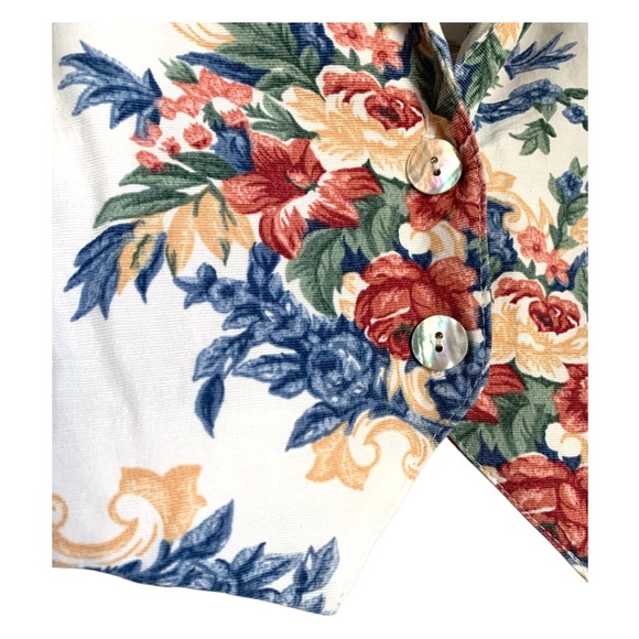 Vintage Eve Byer California Floral Crop Jacket Size 5 Small Made in USA  80s/90s - Picture 5 of 6